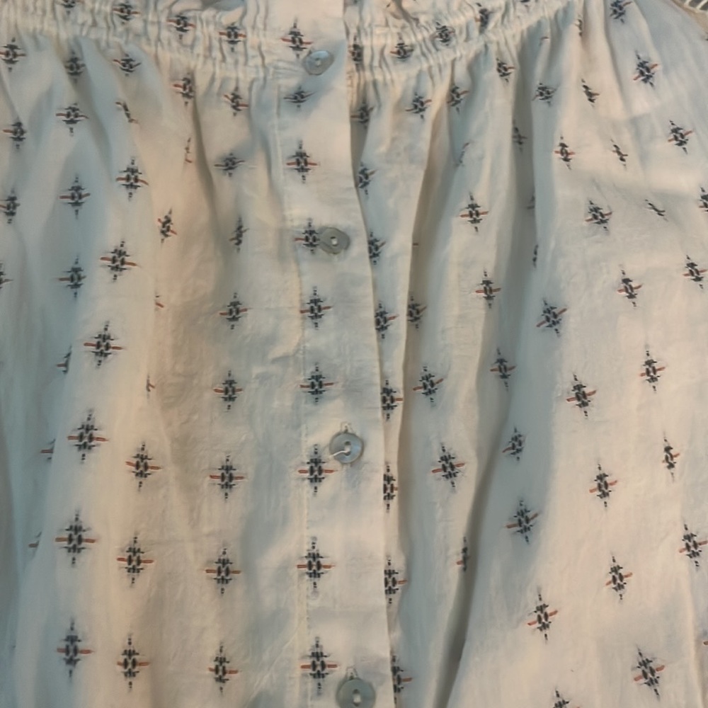 Anthropologie dRA patterned cotton blend dress - Picture 2 of 5